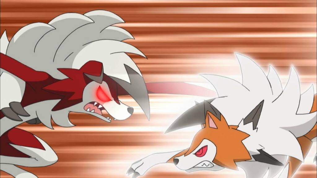 Capitulo 105 Sol y Luna: ¡Enfrentamiento de Lycanroc! ¡Satoshi VS Gladio!