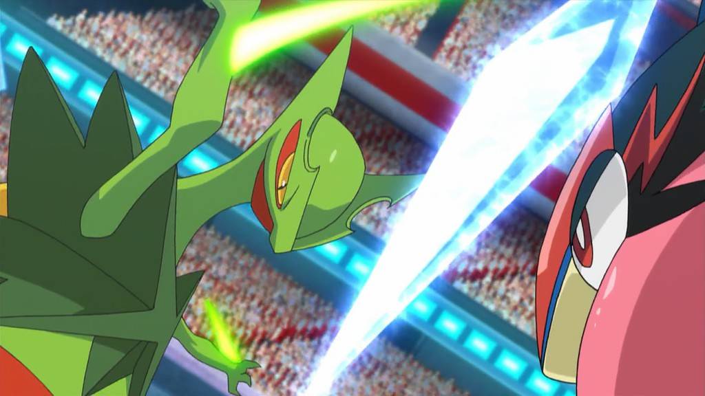 Capitulo 35 Temporada 19: ¡El combate de rivales decisivo! ¡Greninja Ash VS Mega-Sceptile!