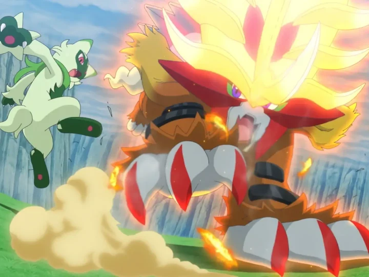 Capitulo 81 Serie Horizontes Pokémon: ¡Un gran combate! Las llamas que perforan la tierra