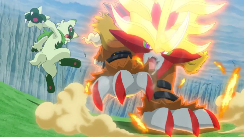 Capitulo 81 Serie Horizontes Pokémon: ¡Un gran combate! Las llamas que perforan la tierra